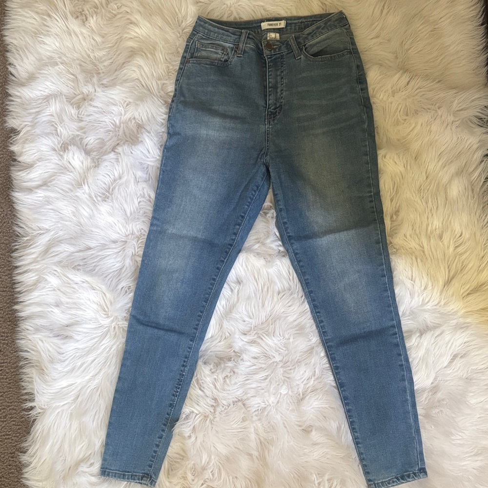 Forever 21 High Rise Light Blue Jeans